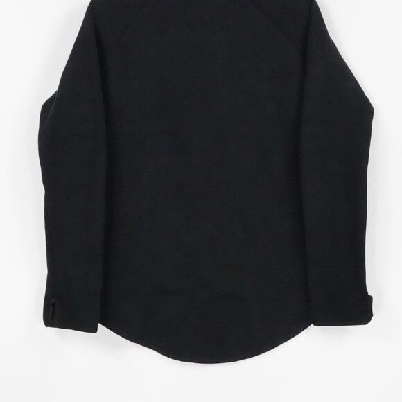 Nike Jacket Womens Medium Black Tech Fleece Moto Cape Hi Low Athletic Sportswear - Picture 8 of 14